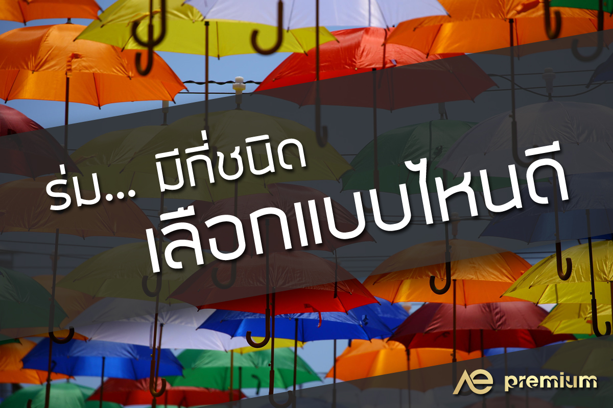 ร่ม มีกี่แบบ เลือกใช้แบบไหนดี?