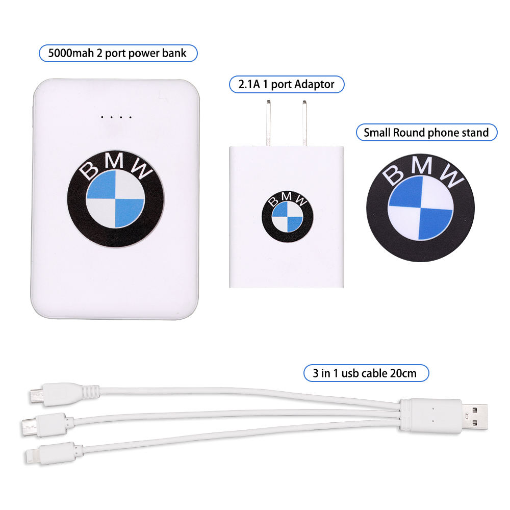 กิ๊ฟเซ็ท 4 In 1 Power Bank + Adaptor + Phone stand + Cable